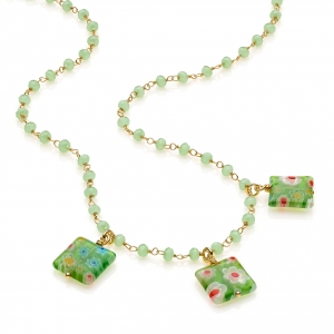 Collana in Argento con cristalli